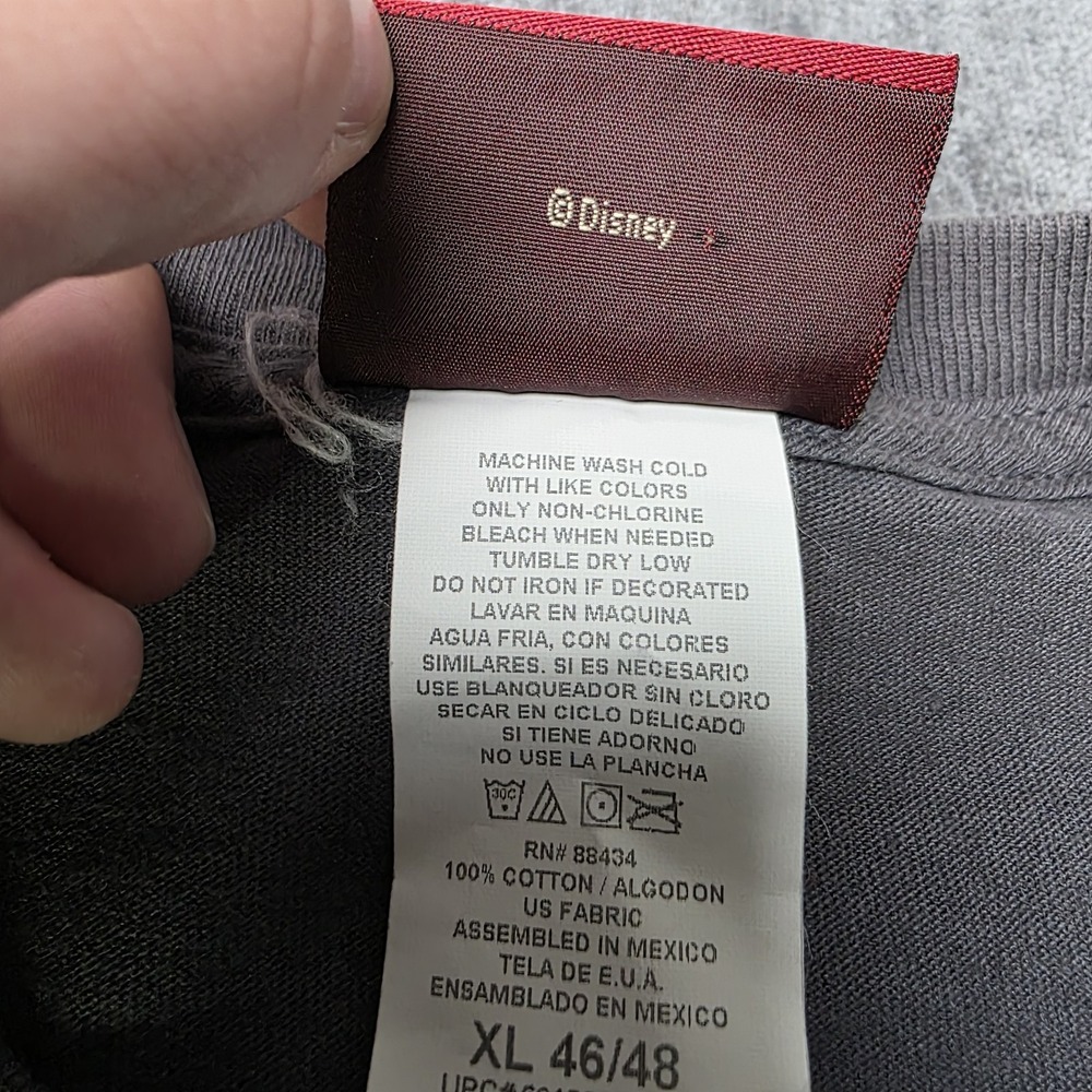 Vtg Pirates Of The Caribbean At World's End T Shirt Mens XL Gray Never Trust Y2K - Picture 7 of 10